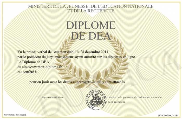 diplome dea